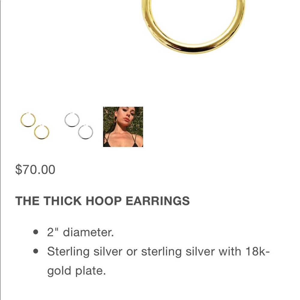 Hoop earrings